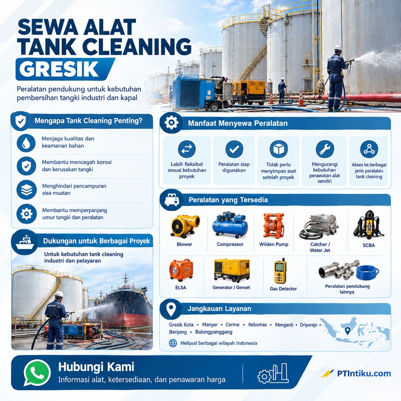 Infografis Sewa Alat Tank Cleaning Gresik